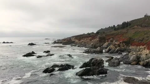 Garrapata State Beach Big Sur Video stock 137920558