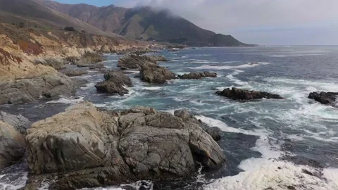 Garrapata State Beach Big Sur Video stock 137920726
