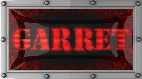 Garret on led Stock Footage 8718300