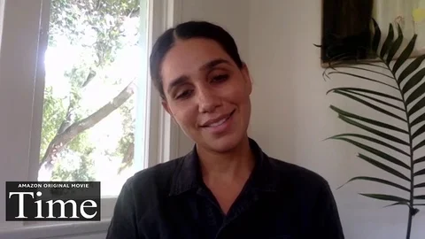 Garrett Bradley is interviewed by Stefan Pape for documentary Time - 2020 Video stock 144635982