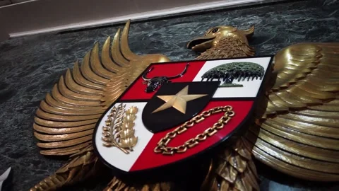 The Garuda Indonesia emblem Stock Footage 307209518