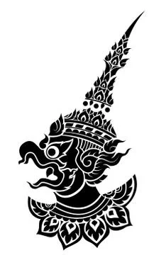 Garuda, King's protective bird vector Stock Illustration