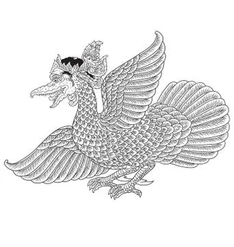 Garuda Mahambira 스톡 일러스트