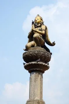 Garuda - mythical bird creature in both hindu and buddhist mythology, pattan, Stock Photos
