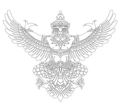 Garuda vector Stock Illustration