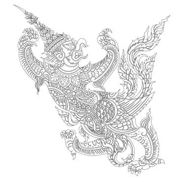 Garuda vector Stock Illustration