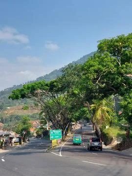 Garut road junction Stock Photos