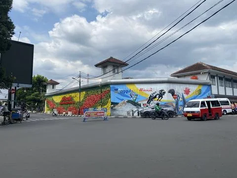 Garut, West Java, May 27, 2025, the situation in the center of Garut city with a Fotos Stock