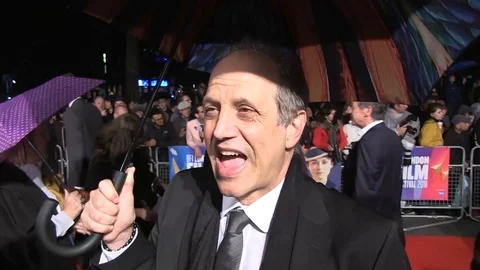 Gary Michael Walters is interviewed at 62nd BFI London Film Festival - 2018 Video stock 101188758