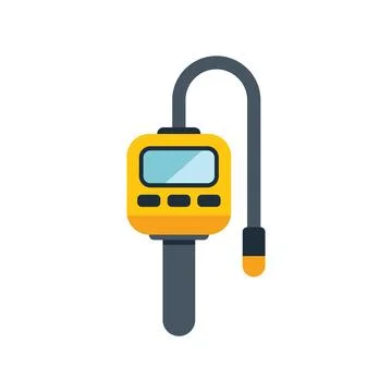 Gas analyzer device detecting methane propane concentration level Stock Illustration