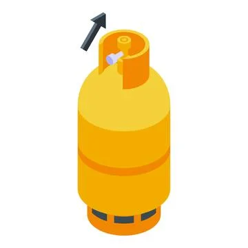 Gas balloon icon isometric vector. Scale rate price Illustrazione stock