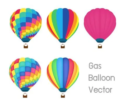 Gas balloon vector Stock Illustration