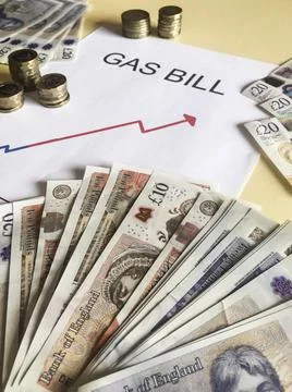 Gas bill Stock Photos