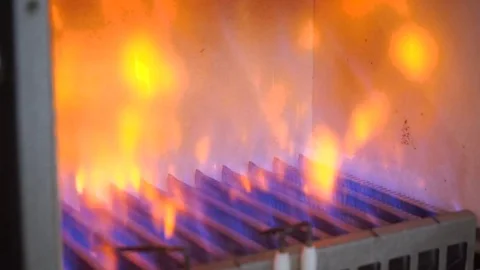 Gas in the boile Stock Footage 108725372