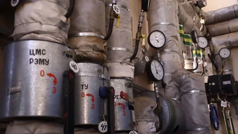 Gas boiler devices Video stock 164048057