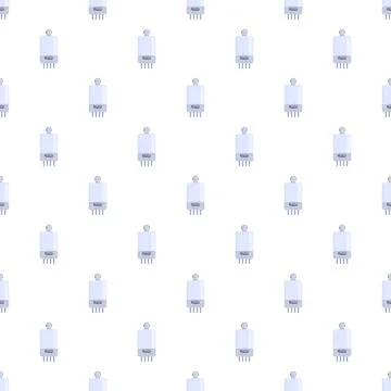 Gas boiler heating system seamless pattern background Stockillustratie