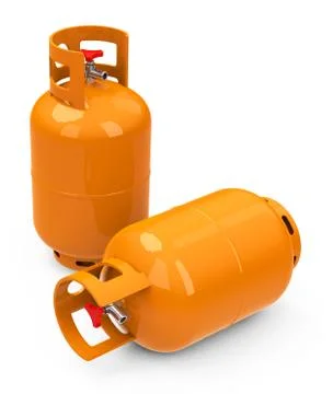 The gas bottles Stock Illustration