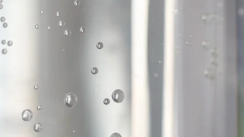 Gas bubbles inside a flask Stock Footage 101227723