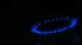 Gas burner on black background HD Footage