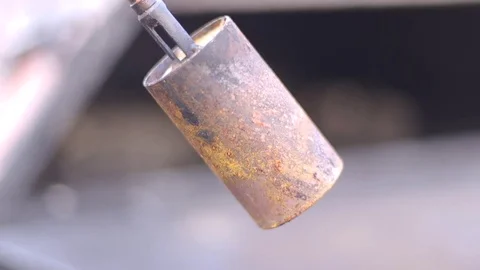 Gas burner close-up Stock Footage 83197805