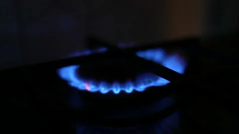 Gas Burner Closeup Stock Footage 148791786
