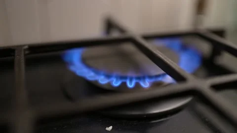 Gas Burner Closeup Stock Footage 150068936