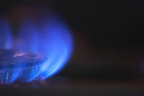 Gas Burner CU  2 Stock Footage 753305
