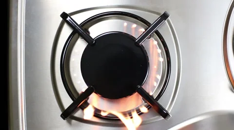 Gas burner flame Stock Footage 49788161