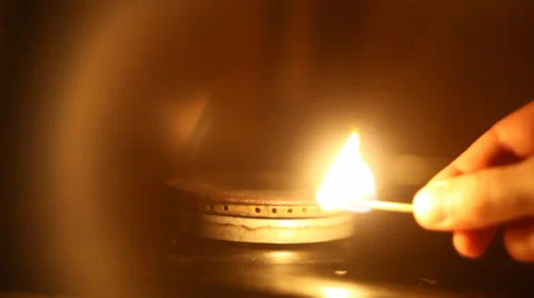 Gas burner Stock Footage 35574726