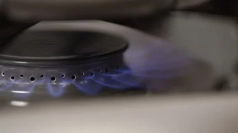 Gas Burner Stock Footage 45623238