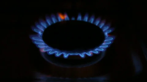 Gas burner on-off Stock Footage 49996685