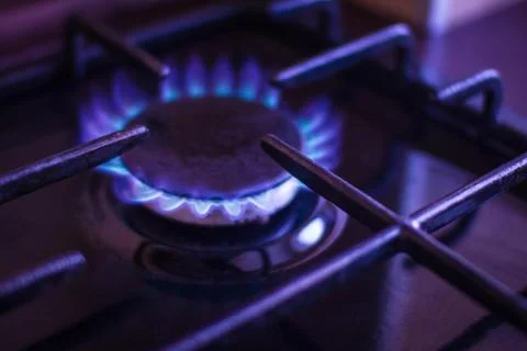 Gas burner. Stock Photos