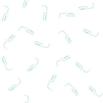Gas burner tool glyph vector seamless pattern Illustrazione stock