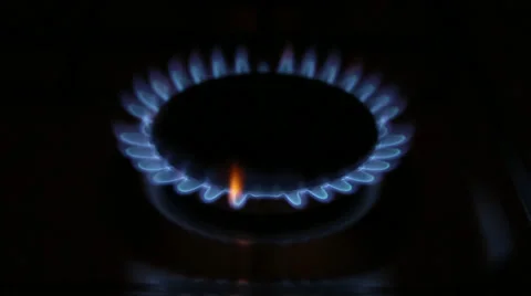 Gas burner zoom Stock Footage 50362009