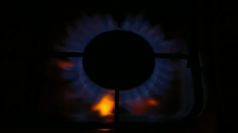 Gas burning top Stock Footage 50361994