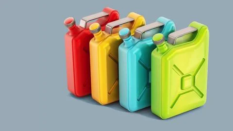 Gas cans Stock Illustration