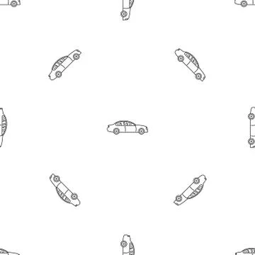 Gas car pattern seamless vector Illustrazione stock