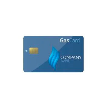Gas card template Stock Illustration