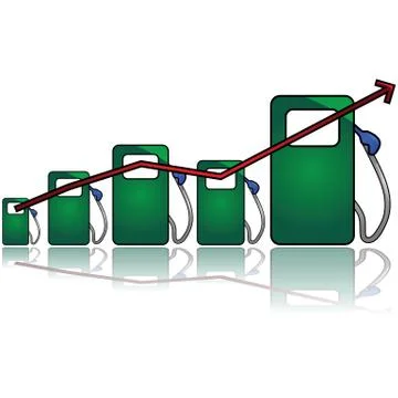 Gas chart Stock Illustration