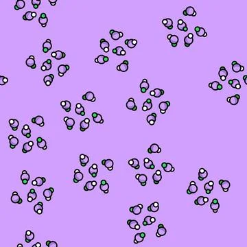 Gas chemistry vector seamless pattern Illustrazione stock