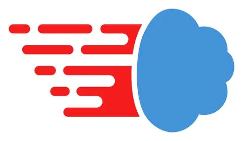 Gas Cloud with Fast Motion Effect Stock Illustration