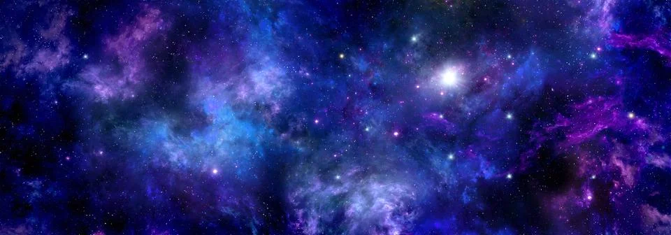 Gas cloud of a nebula in deep outer space Stock Illustration