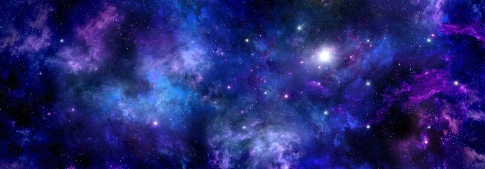 Gas cloud of a nebula in deep outer space Stock Illustration