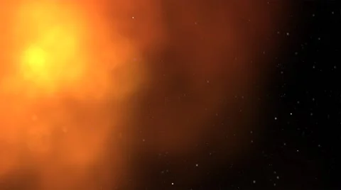 Gas cloud in space simulation Stock Footage 61826346