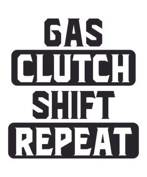 Gas clutch shift repeat Stock Illustration