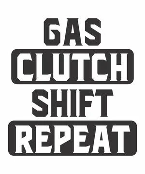 Gas clutch shift repeat Stock Illustration