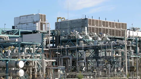 Gas compressor station. Stock Footage 50358253