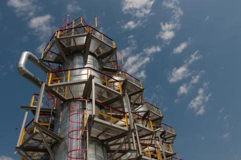 Gas compressor station Stock Photos