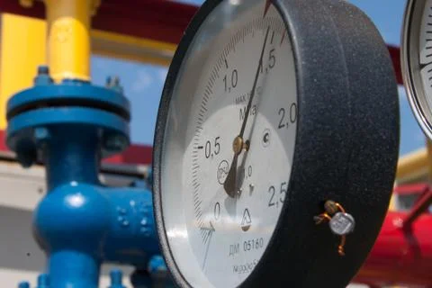 Gas compressor station Stock Photos