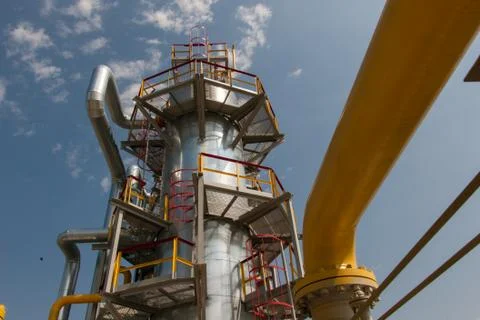 Gas compressor station Stock Photos